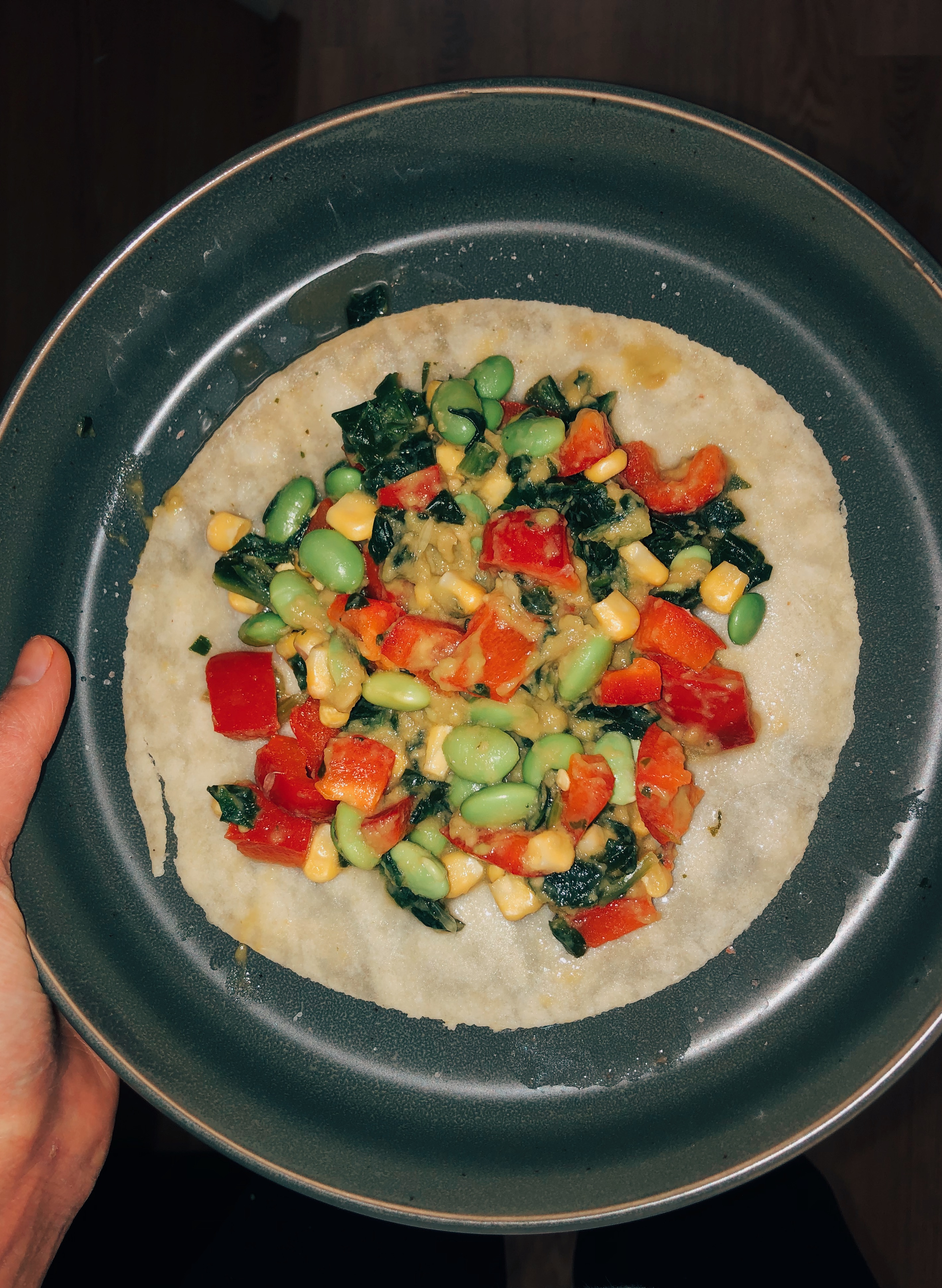 Almond Flour Tortilla with Veggies