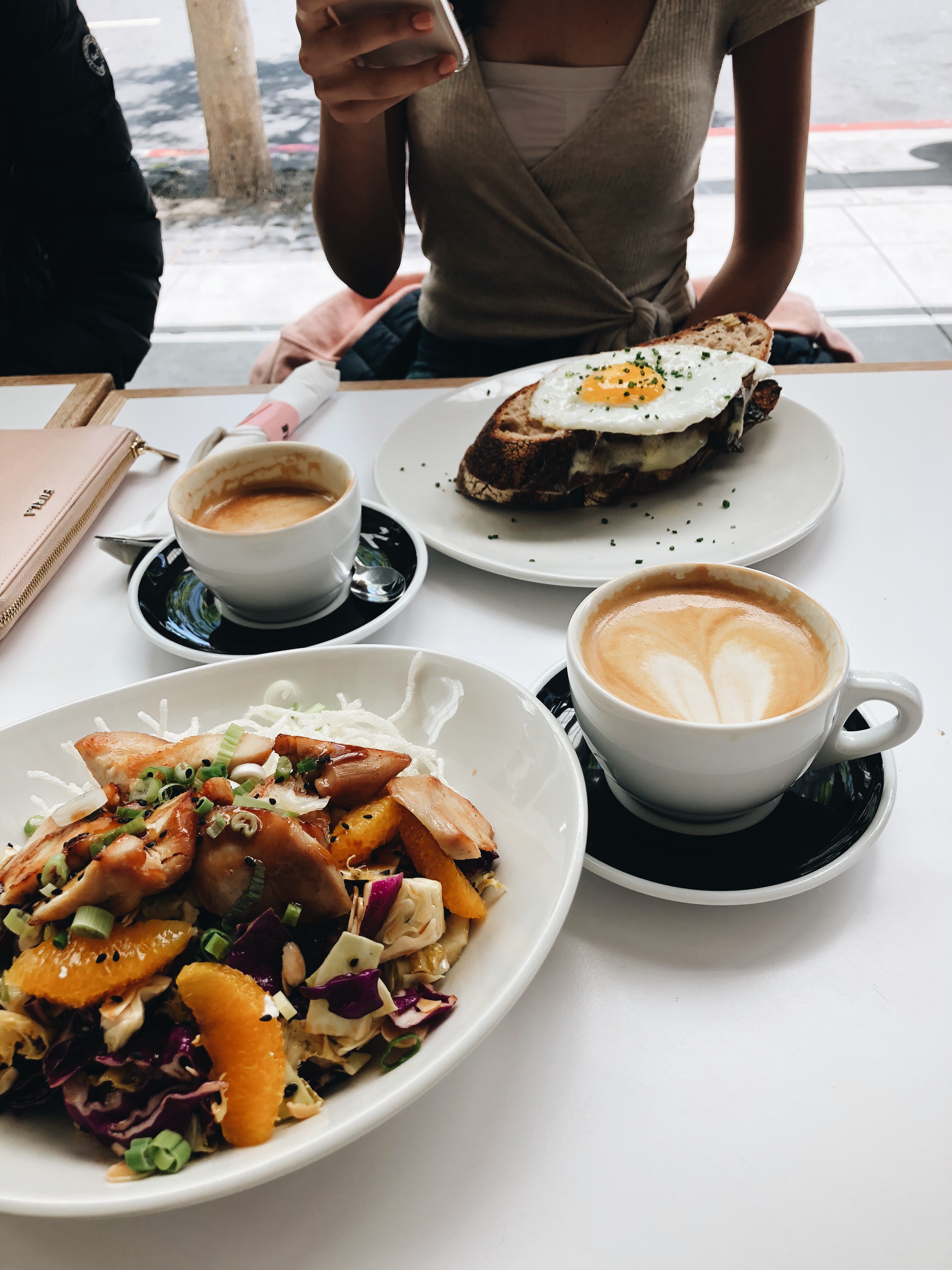 Salad and Coffee