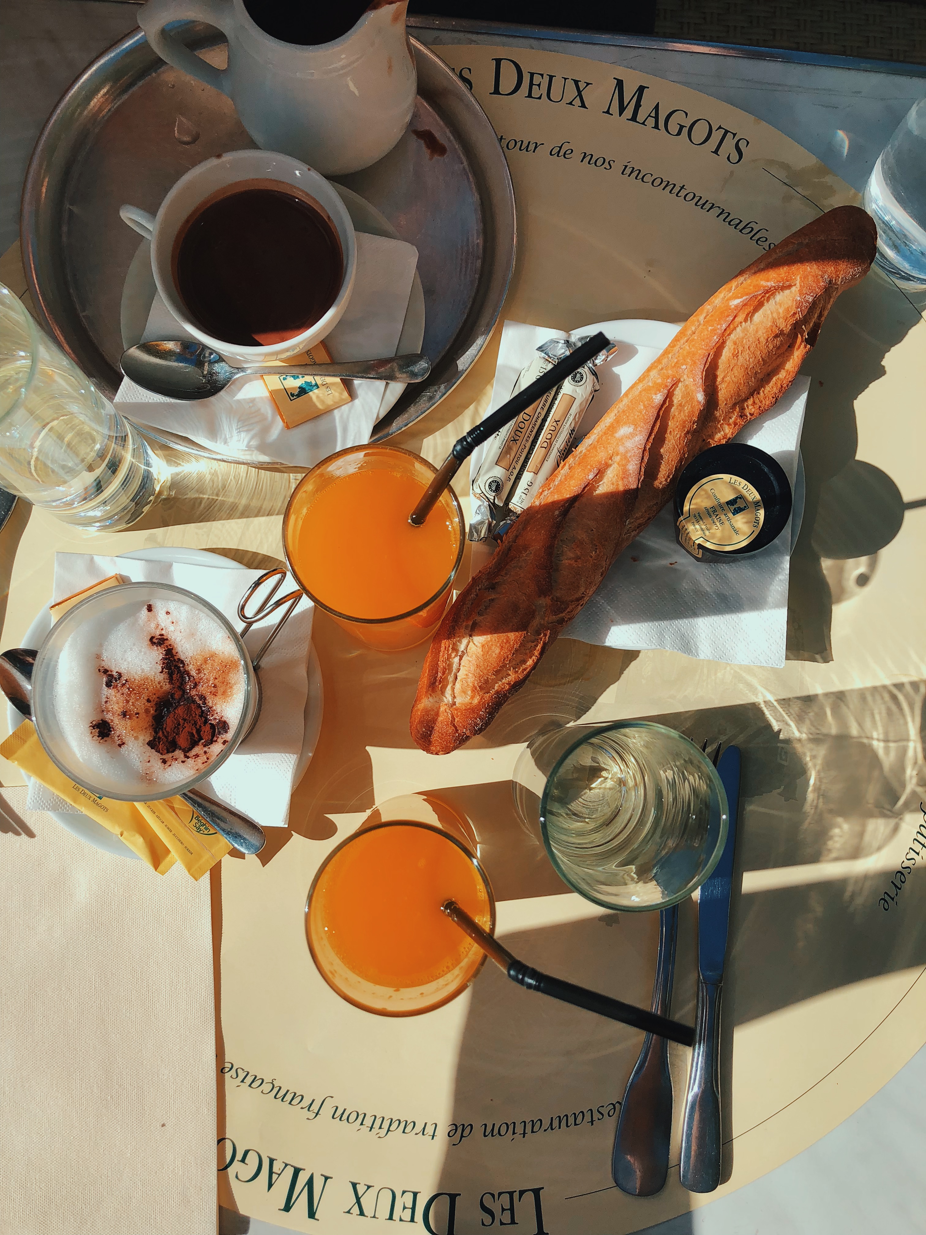 Egg, Bread, and Orange Juice